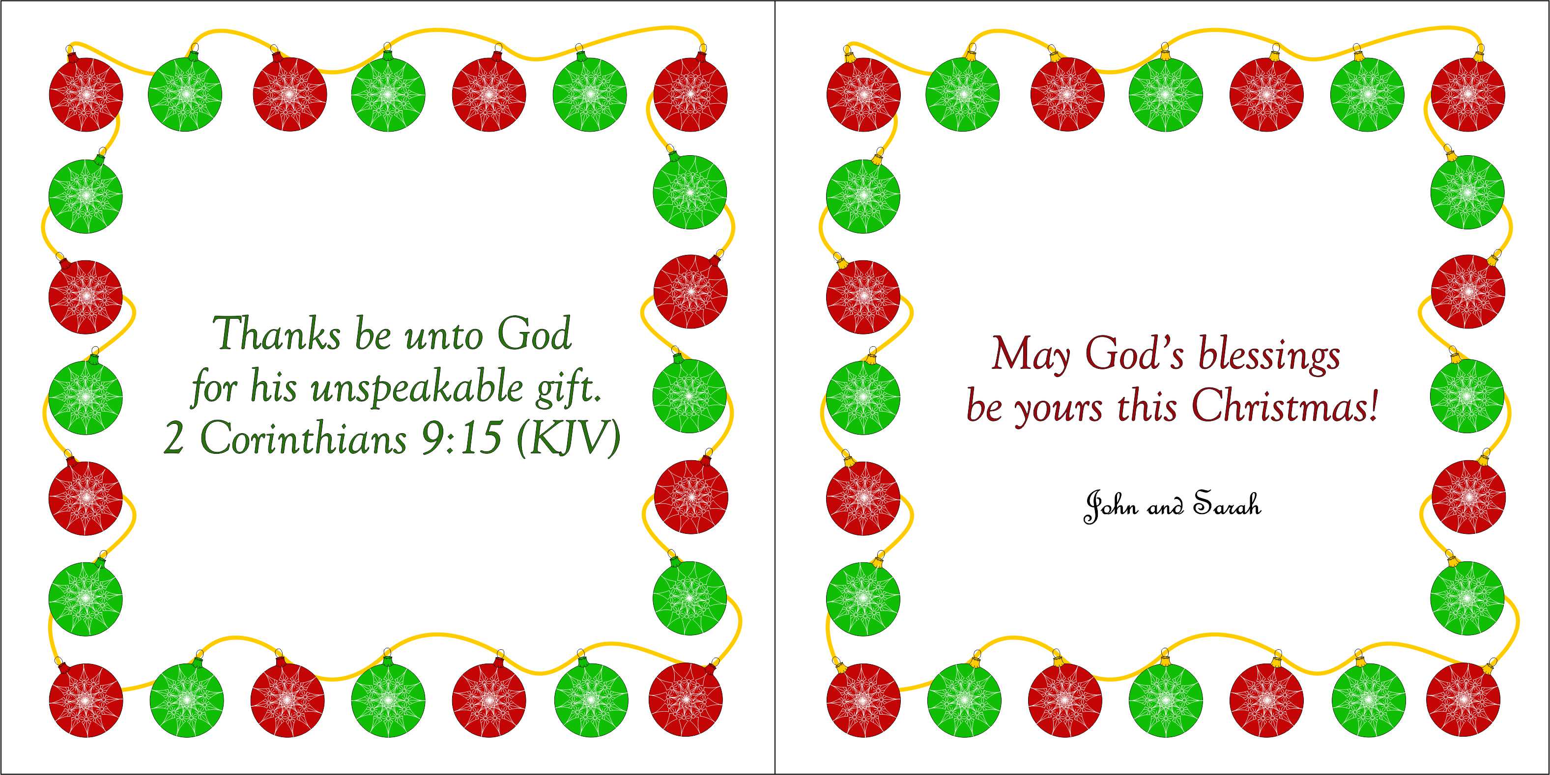 2018 Christmas Card Inside