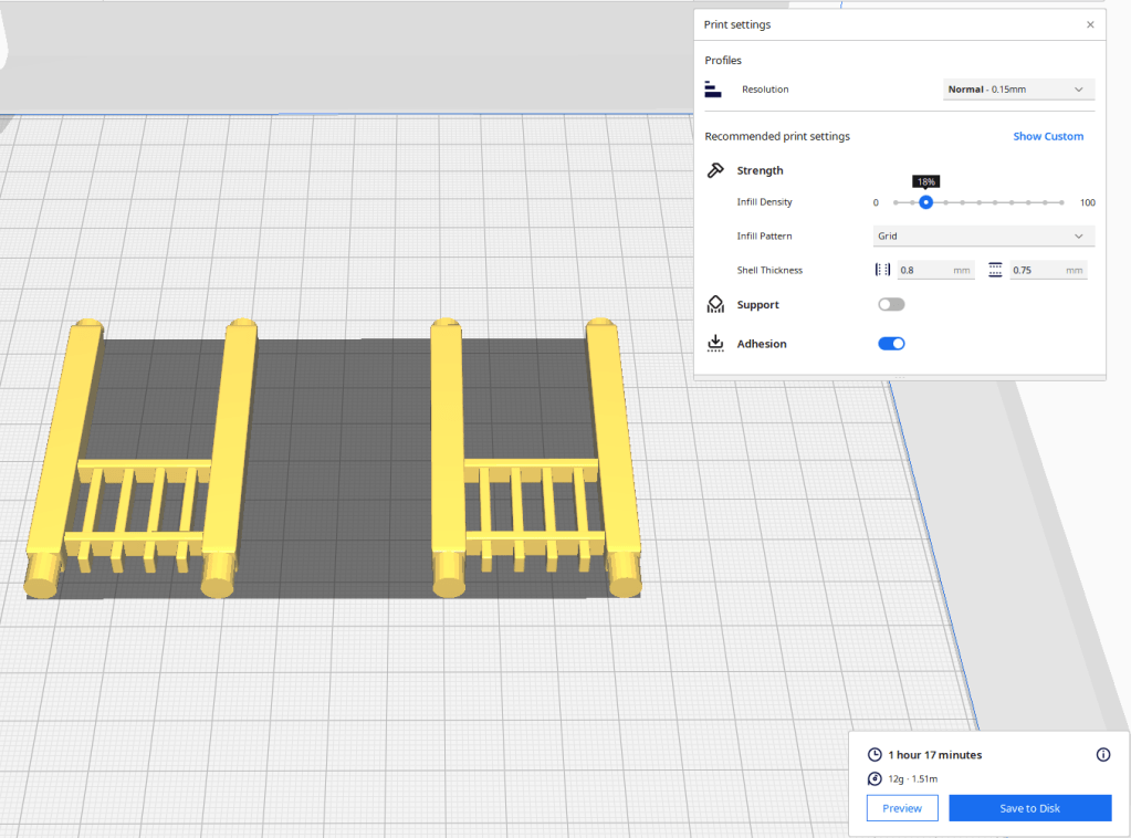 Front Railing Printed Two